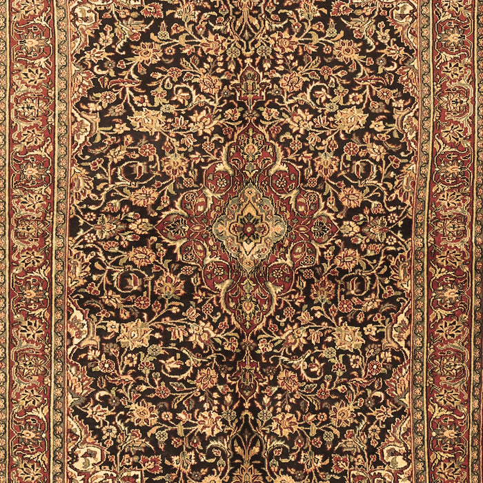 Machine Washable Persian Brown Traditional Rug, wshtr3351brn