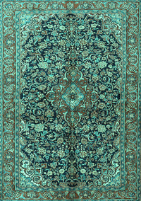 Persian Turquoise Traditional Rug, tr3351turq
