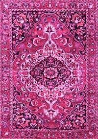 Medallion Pink Traditional Rug, tr3352pnk