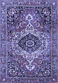 Medallion Blue Traditional Rug, tr3352blu