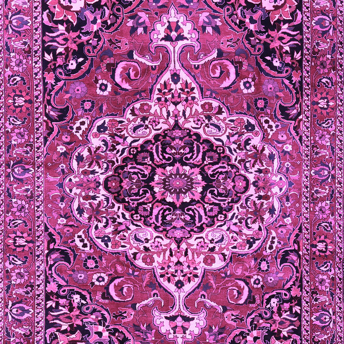 Medallion Purple Traditional Rug, tr3352pur