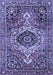 Medallion Blue Traditional Rug, tr3352blu