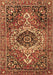 Medallion Brown Traditional Rug, tr3352brn