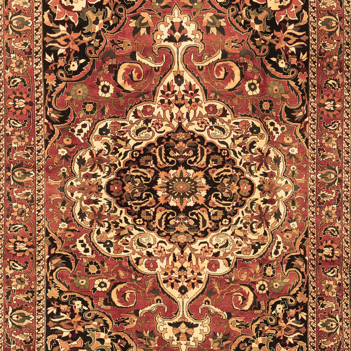 Medallion Brown Traditional Rug, tr3352brn