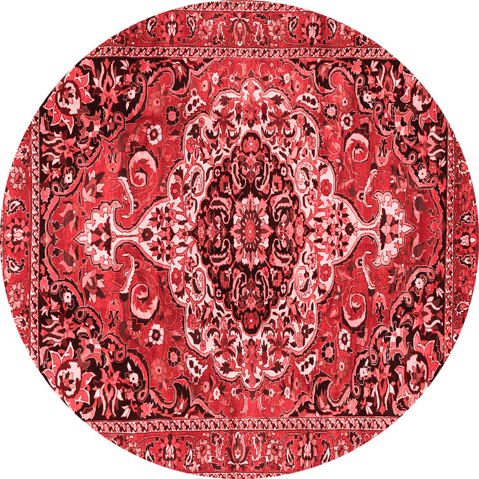 Medallion Red Traditional Rug, tr3352red