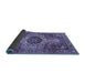 Sideview of Medallion Blue Traditional Rug, tr3352blu