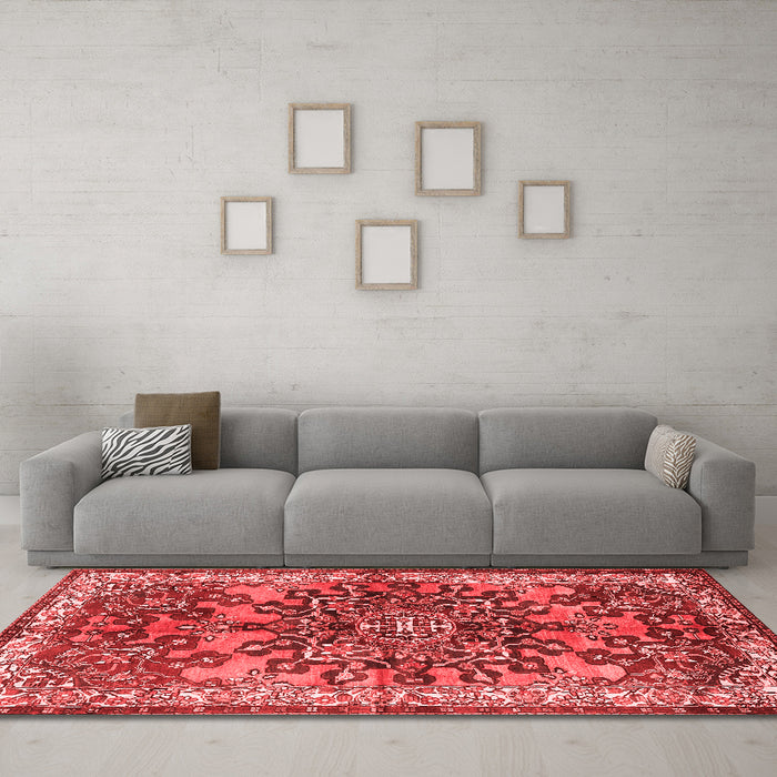 Traditional Red Washable Rugs