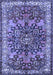 Medallion Blue Traditional Rug, tr3353blu