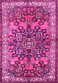 Medallion Pink Traditional Rug, tr3353pnk