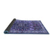 Sideview of Medallion Blue Traditional Rug, tr3353blu