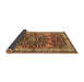 Sideview of Medallion Brown Traditional Rug, tr3353brn