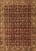 Machine Washable Persian Brown Traditional Rug, wshtr3354brn