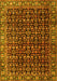 Machine Washable Persian Yellow Traditional Rug, wshtr3354yw