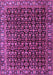 Machine Washable Persian Purple Traditional Area Rugs, wshtr3354pur