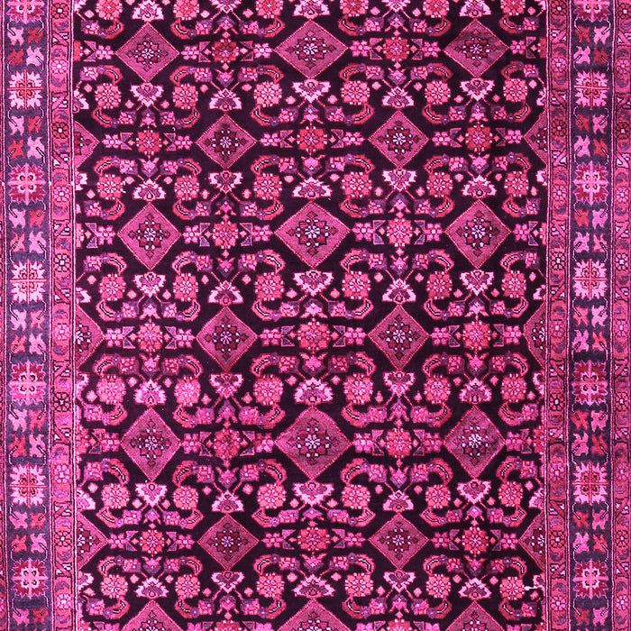 Machine Washable Persian Pink Traditional Rug, wshtr3354pnk