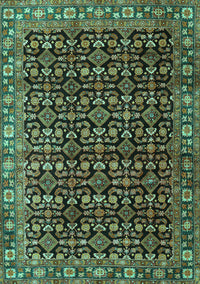 Persian Turquoise Traditional Rug, tr3354turq