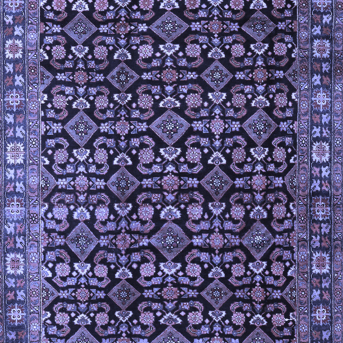 Machine Washable Persian Blue Traditional Rug, wshtr3354blu