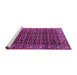 Sideview of Machine Washable Persian Purple Traditional Area Rugs, wshtr3354pur