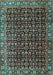 Machine Washable Persian Light Blue Traditional Rug, wshtr3354lblu