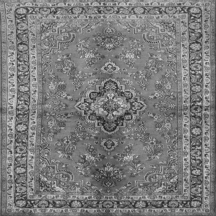 Serging Thickness of Medallion Gray Traditional Rug, tr3355gry