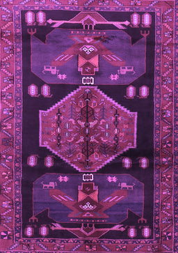 Animal Purple Traditional Rug, tr3356pur