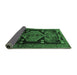 Sideview of Animal Emerald Green Traditional Rug, tr3356emgrn