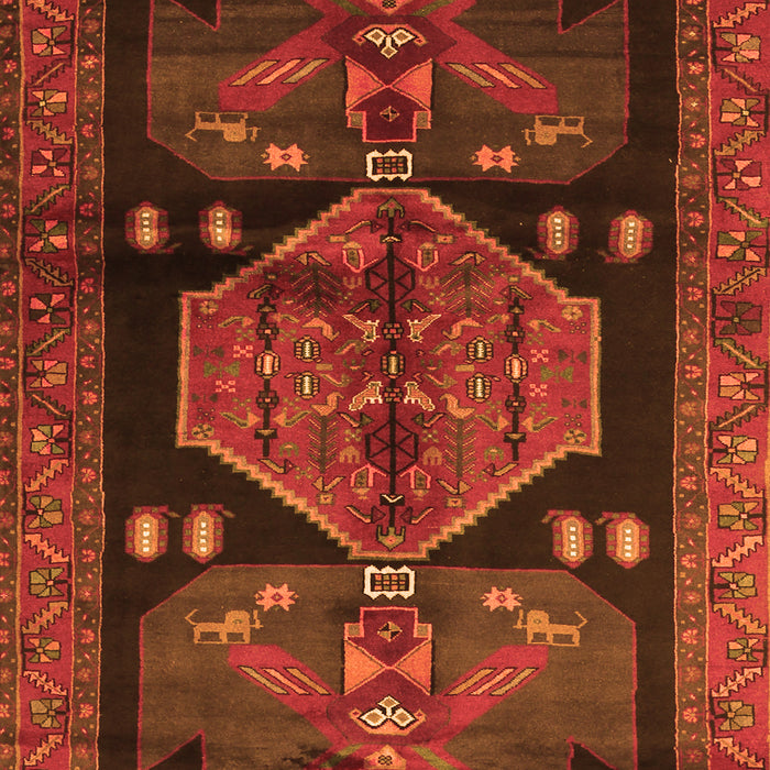 Animal Orange Traditional Rug, tr3356org