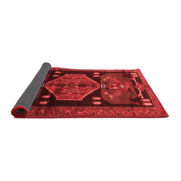 Animal Red Traditional Area Rugs