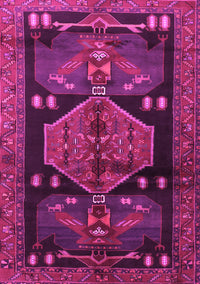 Animal Pink Traditional Rug, tr3356pnk