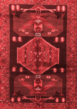 Animal Red Traditional Area Rugs