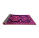 Sideview of Animal Pink Traditional Rug, tr3356pnk