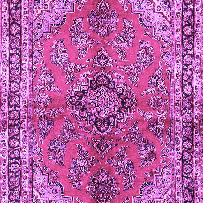 Machine Washable Medallion Purple Traditional Area Rugs, wshtr3357pur