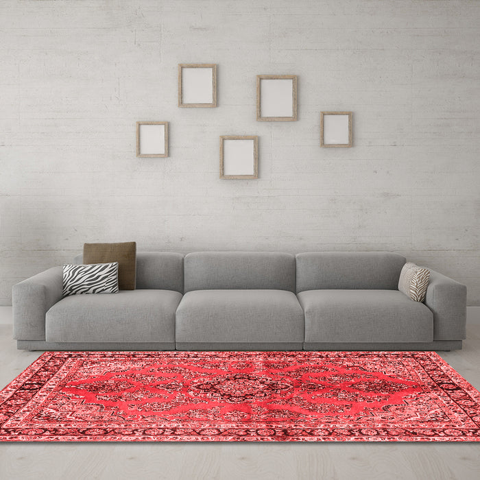 Traditional Red Washable Rugs