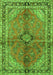 Medallion Green Traditional Rug, tr3357grn