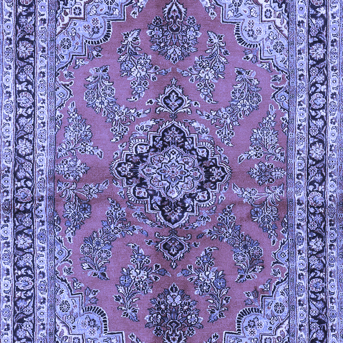 Medallion Blue Traditional Rug, tr3357blu