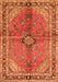 Medallion Orange Traditional Rug, tr3357org