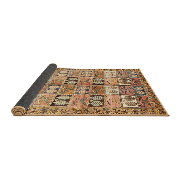 Sideview of Traditional Light Brown Persian Rug, tr3358