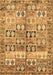 Machine Washable Persian Brown Traditional Rug, wshtr3358brn