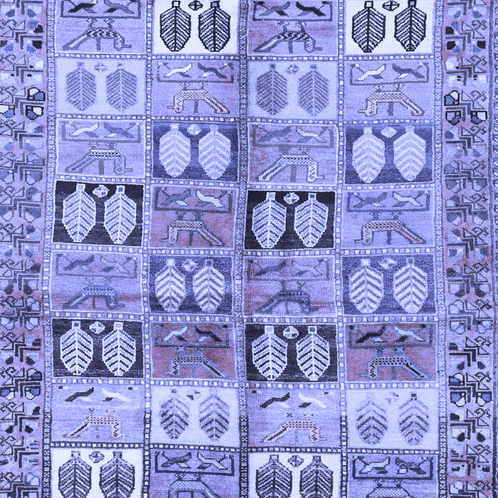 Machine Washable Persian Blue Traditional Rug, wshtr3358blu