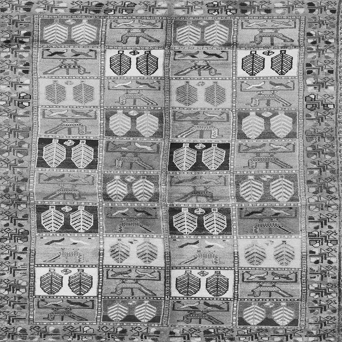 Serging Thickness of Persian Gray Traditional Rug, tr3358gry