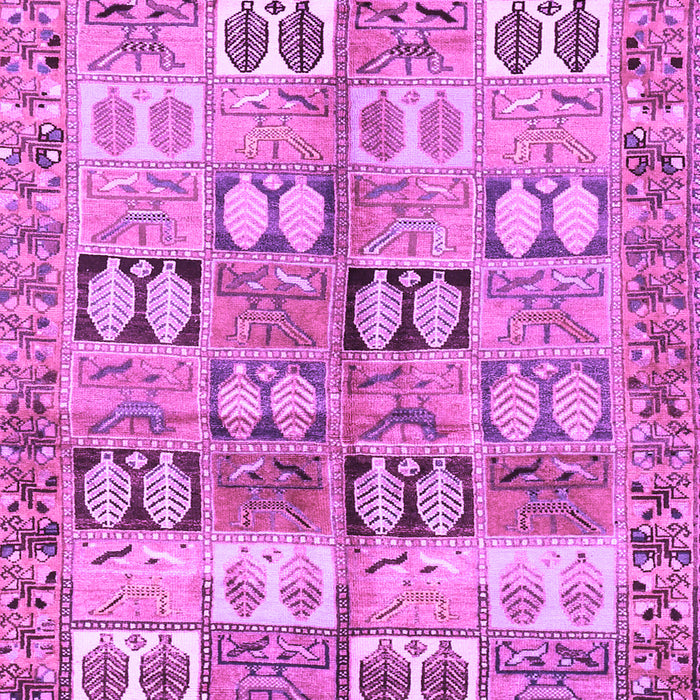 Machine Washable Persian Purple Traditional Area Rugs, wshtr3358pur