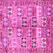 Square Persian Pink Traditional Rug, tr3358pnk