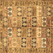 Square Persian Brown Traditional Rug, tr3358brn