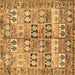 Square Machine Washable Persian Brown Traditional Rug, wshtr3358brn