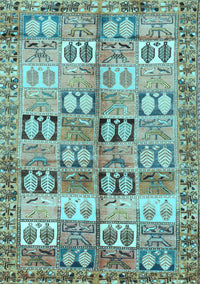 Persian Light Blue Traditional Rug, tr3358lblu
