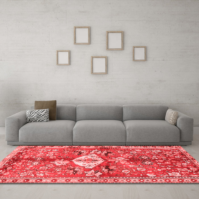Traditional Red Washable Rugs