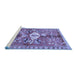 Sideview of Machine Washable Animal Blue Traditional Rug, wshtr3359blu