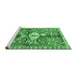 Sideview of Machine Washable Animal Emerald Green Traditional Area Rugs, wshtr3359emgrn