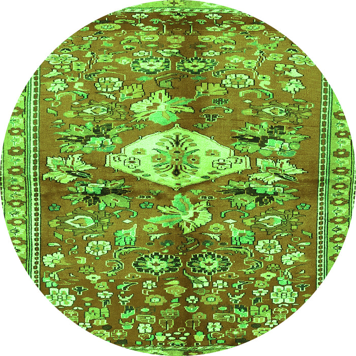 Machine Washable Animal Green Traditional Area Rugs, wshtr3359grn