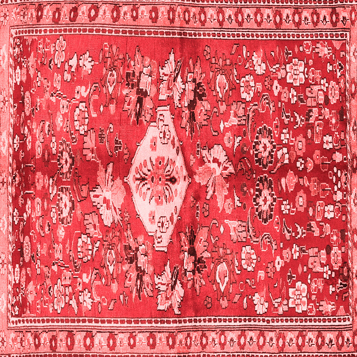 Animal Red Traditional Rug, tr3359red